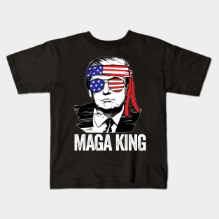 Anti Joe Biden Ultra Maga The Return Of The Great Maga King Kids T-Shirt